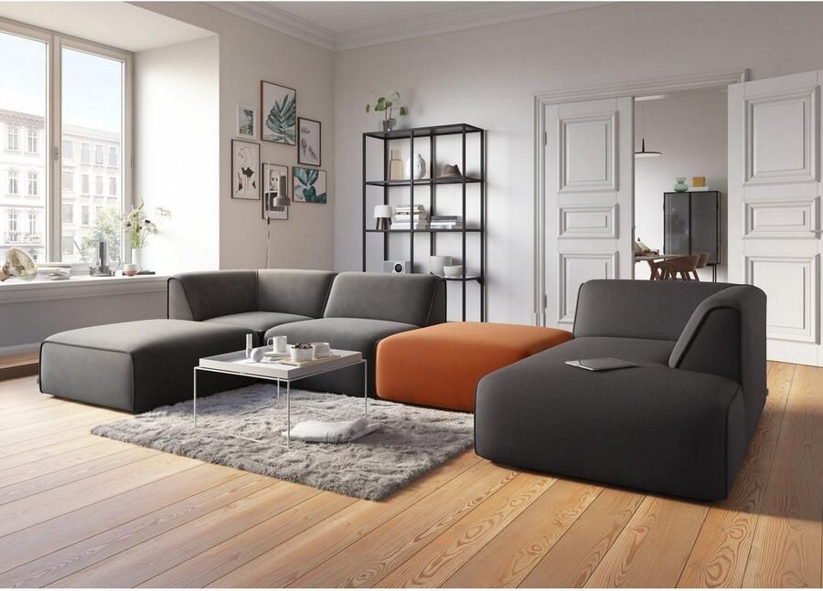 OTTO Fauteuil Merid sofa-middenelement afmetingen B D H: 84 97 46 cm als module of apart te gebruiken voor individuele samenstelling - Foto 4