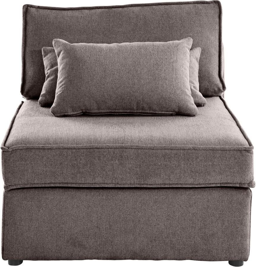 OTTO Bank-middenelement Florid als deel van een modulaire bank stevig zitcomfort ook in cord - Foto 3