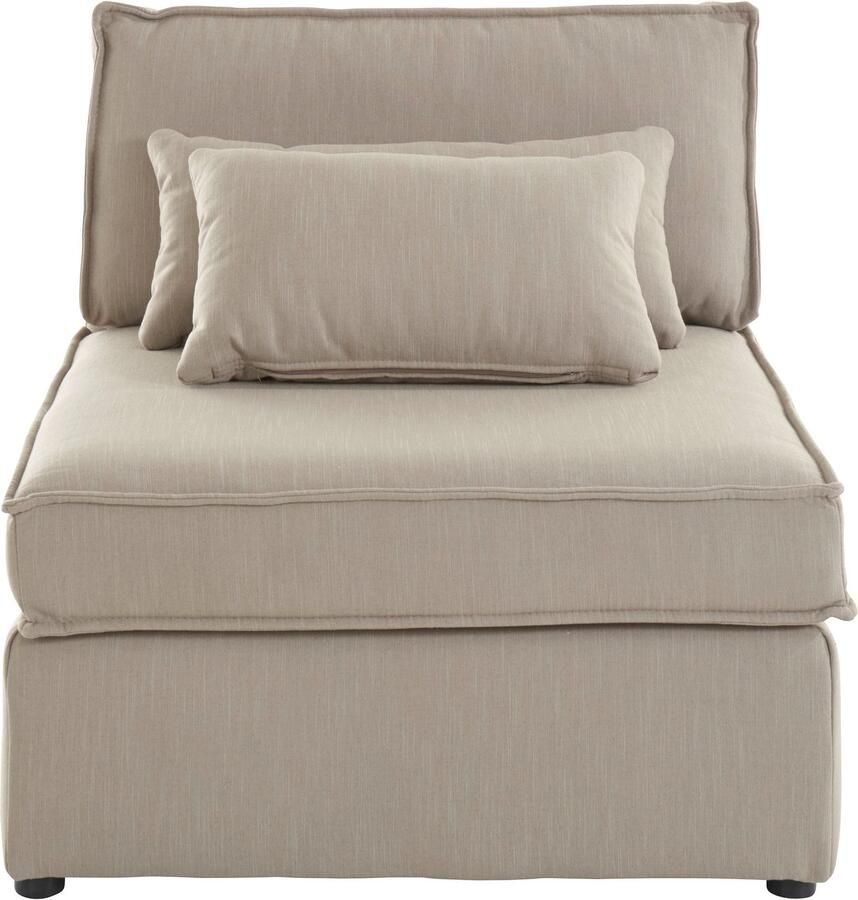 OTTO Bank-middenelement Florid als deel van een modulaire bank stevig zitcomfort ook in cord - Foto 3