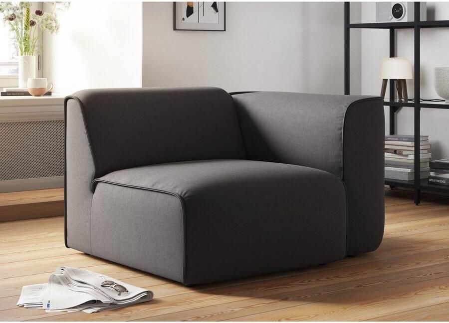 OTTO Fauteuil Bank-hoekelement afmetingen B D H: 109 97 46 cm als module of apart te gebruiken voor individuele samenstelling - Foto 3