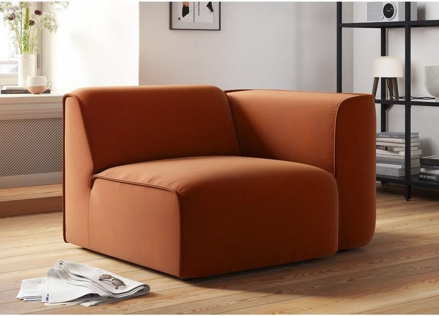 OTTO Fauteuil Bank-hoekelement afmetingen B D H: 109 97 46 cm als module of apart te gebruiken voor individuele samenstelling - Foto 3