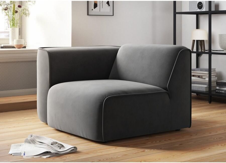 OTTO Fauteuil Bank-hoekelement afmetingen B D H: 109 97 46 cm als module of apart te gebruiken voor individuele samenstelling - Foto 3