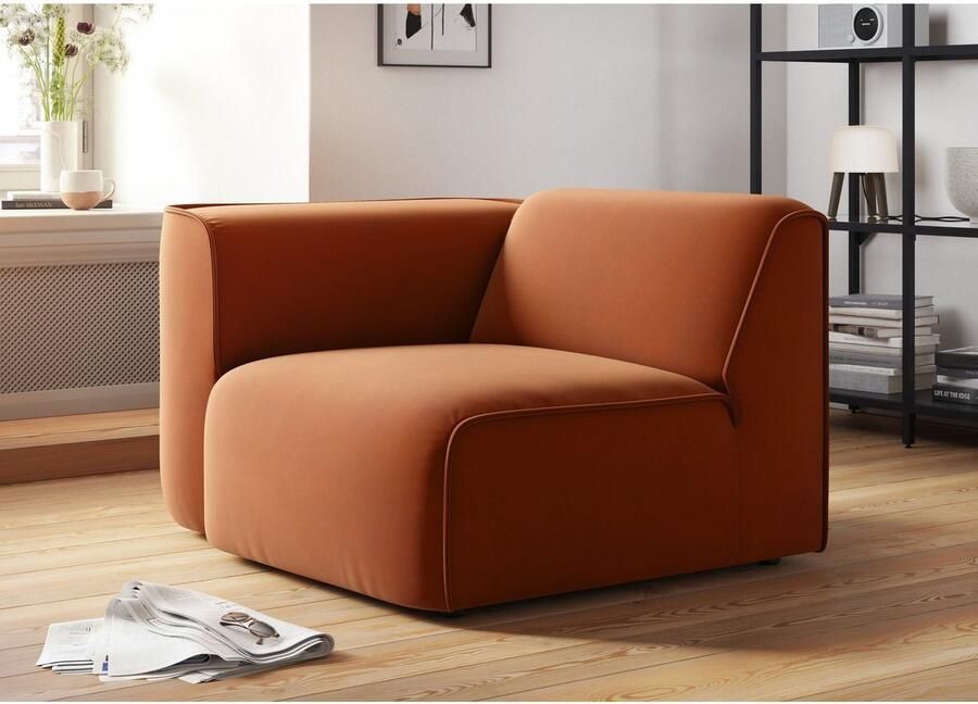 OTTO Fauteuil Bank-hoekelement afmetingen B D H: 109 97 46 cm als module of apart te gebruiken voor individuele samenstelling - Foto 3
