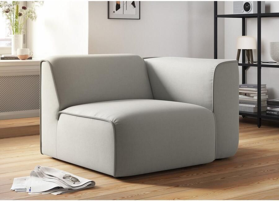 OTTO Fauteuil Bank-hoekelement afmetingen B D H: 109 97 46 cm als module of apart te gebruiken voor individuele samenstelling - Foto 3
