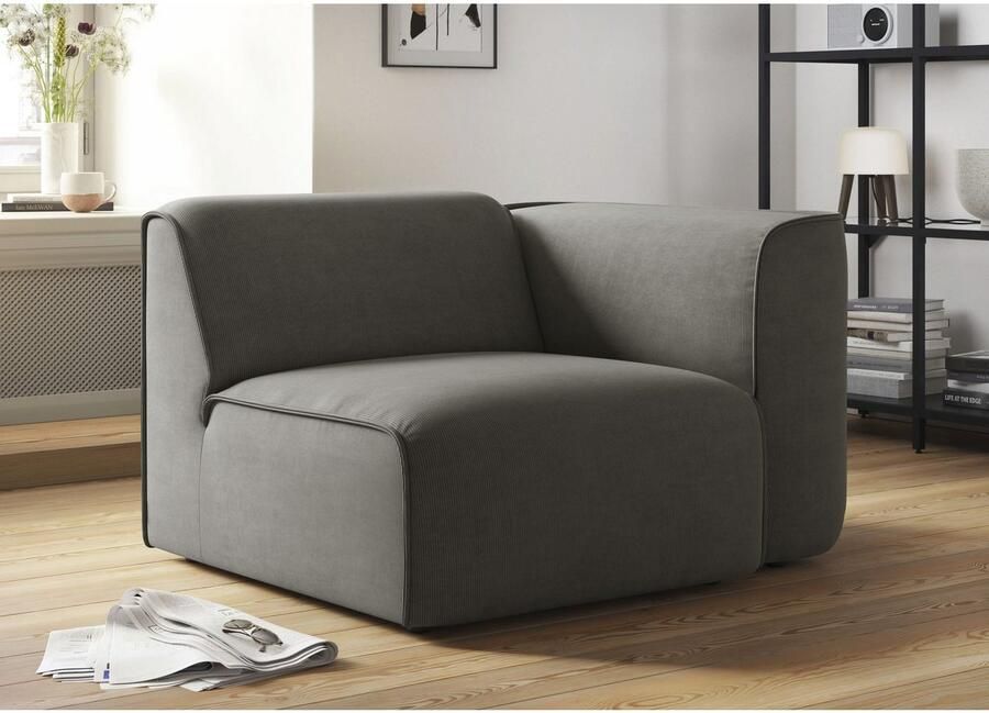 OTTO Fauteuil Bank-hoekelement afmetingen B D H: 109 97 46 cm als module of apart te gebruiken voor individuele samenstelling - Foto 4