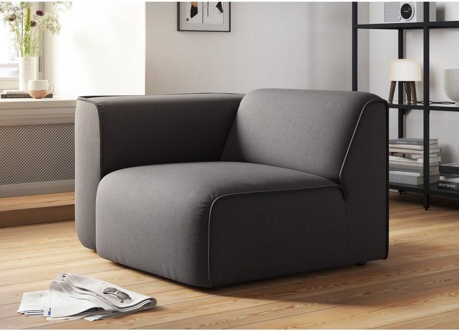 OTTO Fauteuil Bank-hoekelement afmetingen B D H: 109 97 46 cm als module of apart te gebruiken voor individuele samenstelling - Foto 4