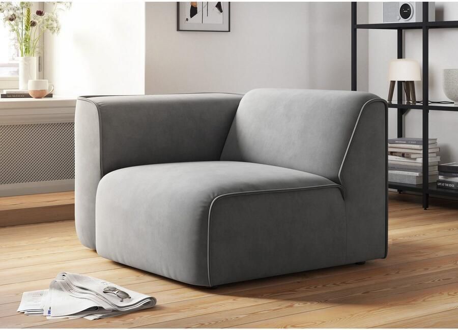 OTTO Fauteuil Bank-hoekelement afmetingen B D H: 109 97 46 cm als module of apart te gebruiken voor individuele samenstelling - Foto 3