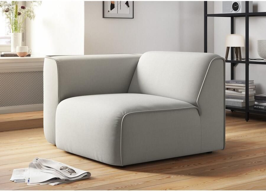OTTO Fauteuil Bank-hoekelement afmetingen B D H: 109 97 46 cm als module of apart te gebruiken voor individuele samenstelling - Foto 3
