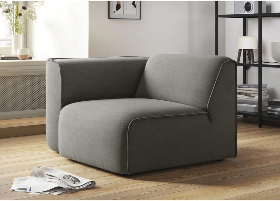 OTTO Fauteuil Bank-hoekelement afmetingen B D H: 109 97 46 cm als module of apart te gebruiken voor individuele samenstelling - Foto 3