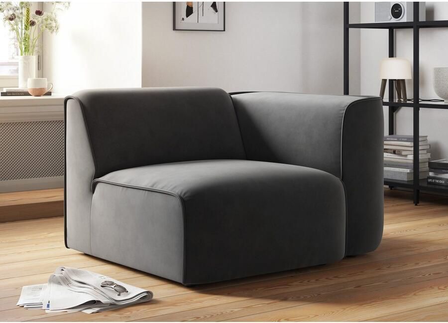 OTTO Fauteuil Bank-hoekelement afmetingen B D H: 109 97 46 cm als module of apart te gebruiken voor individuele samenstelling - Foto 3