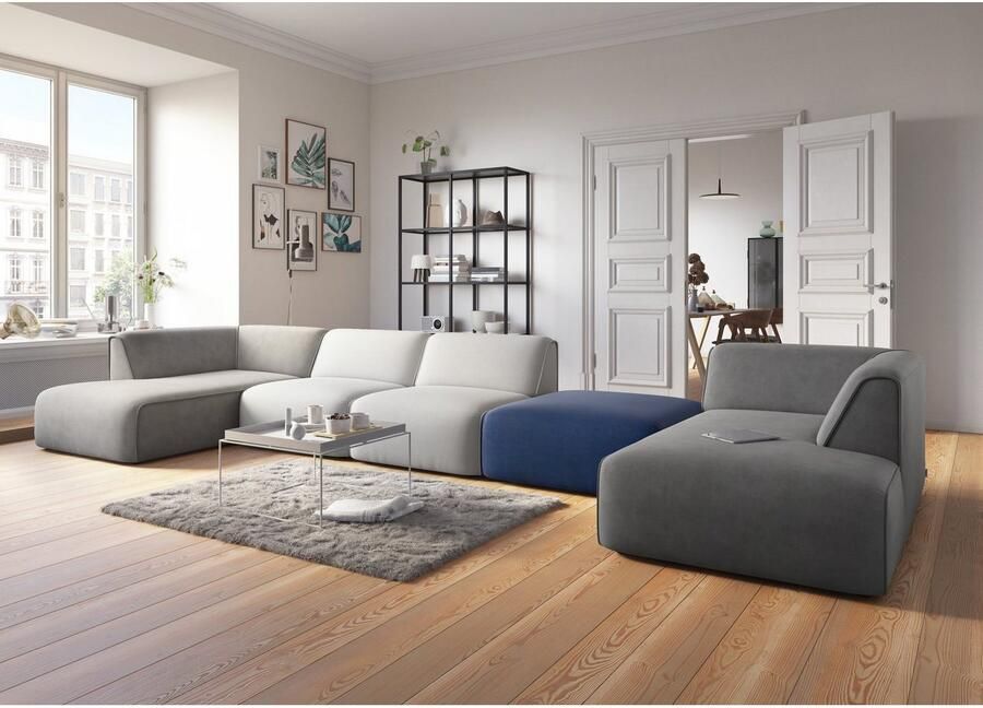 OTTO Fauteuil Merid sofa-middenelement afmetingen B D H: 84 97 46 cm als module of apart te gebruiken voor individuele samenstelling - Foto 4