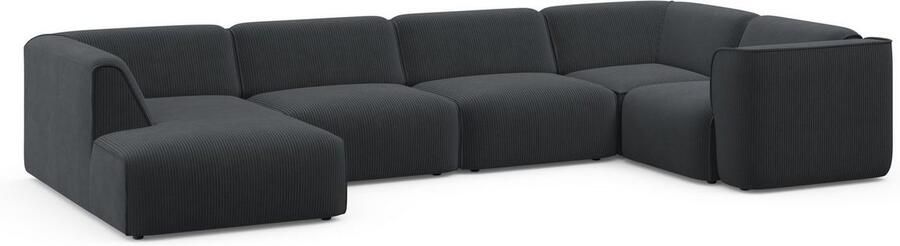 OTTO Zithoek Merid U-vorm altijd uitbreidbaar met modules B D H: 367 206 70 cm
