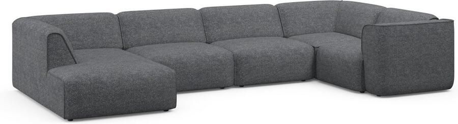 OTTO Zithoek Merid U-vorm altijd uitbreidbaar met modules B D H: 367 206 70 cm