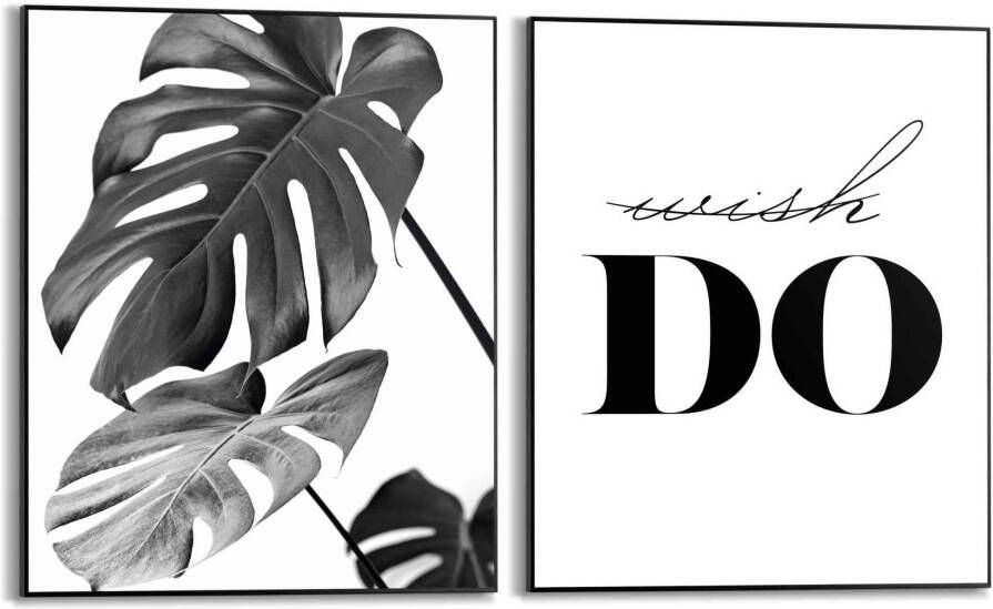 Reinders! Artprint Doen citaat modern botanisch gatenplant (2-delig) - Foto 2