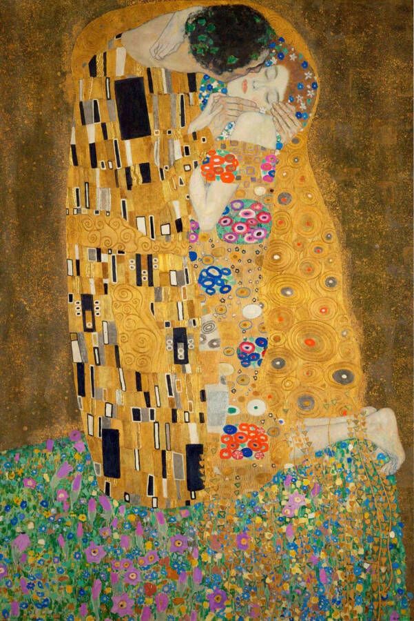 Reinders! Artprint op hout Decoratief paneel 60x90 Gustav Klimt the kiss - Foto 7