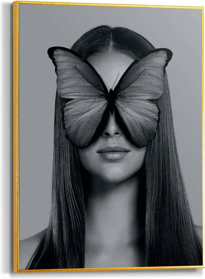 Reinders! Poster Frau mit Schmetterling