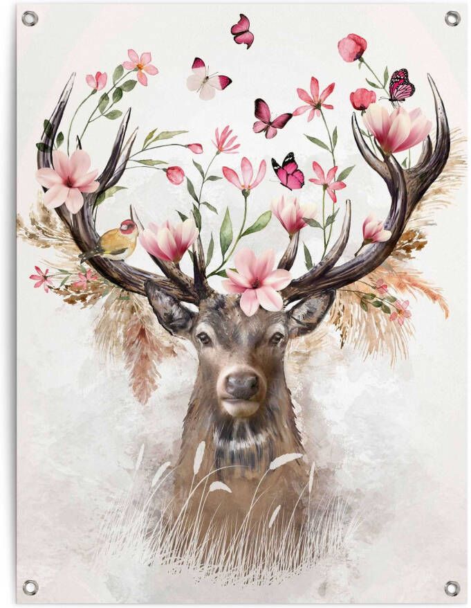 Reinders! Poster Hirsch in Blumen - Foto 4