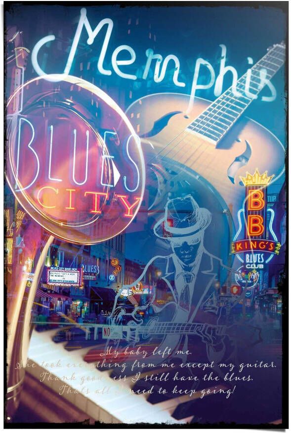 Reinders! Poster Memphis Blues City - Foto 2