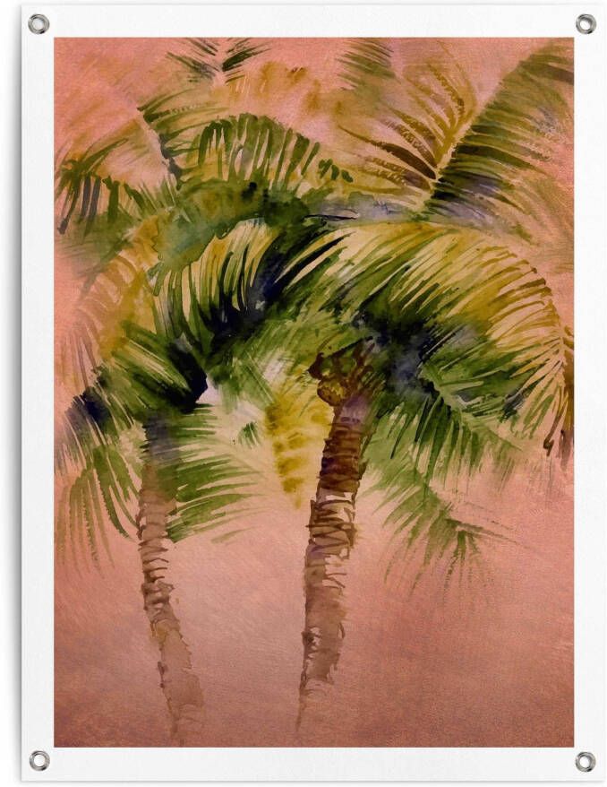 Reinders! Poster Painted Palm Trees