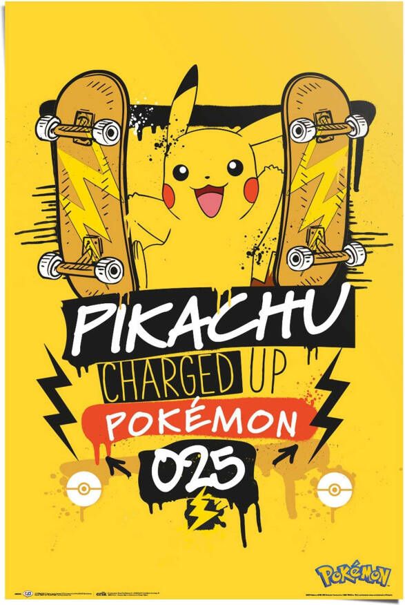 Reinders! Poster Pokemon pikachu charged up 025 - Foto 2