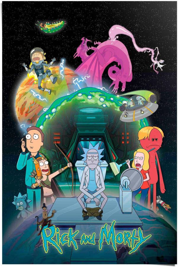 Reinders! Poster Rick and Morty toilet adventure - Foto 2