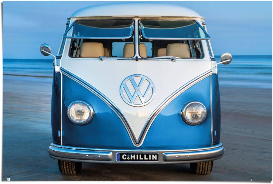 Reinders! Poster Volkswagen Bulli blauw Brendan Ray - Foto 2