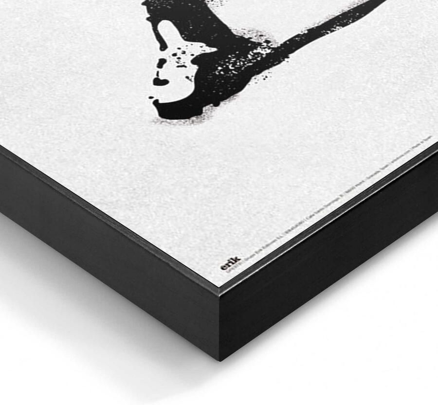 Reinders Banksy Flower Bomber Schilderij 90x60cm Zwart