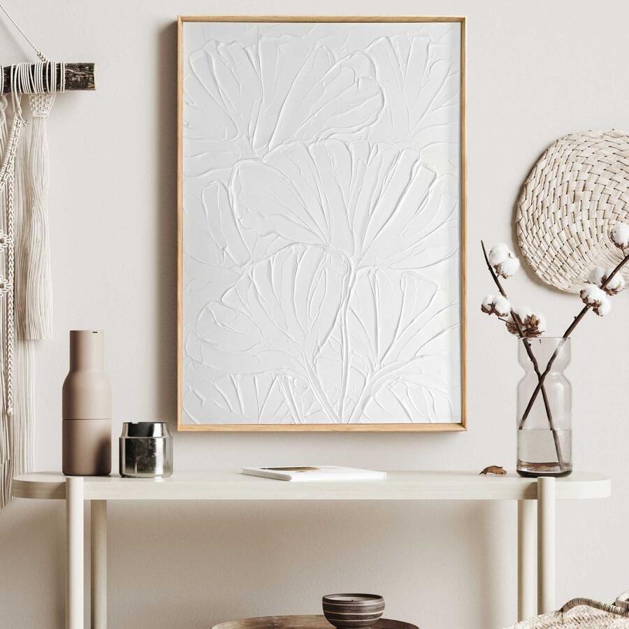 Reinders Flowers White Craft Art Schilderij 50x70cm Hout