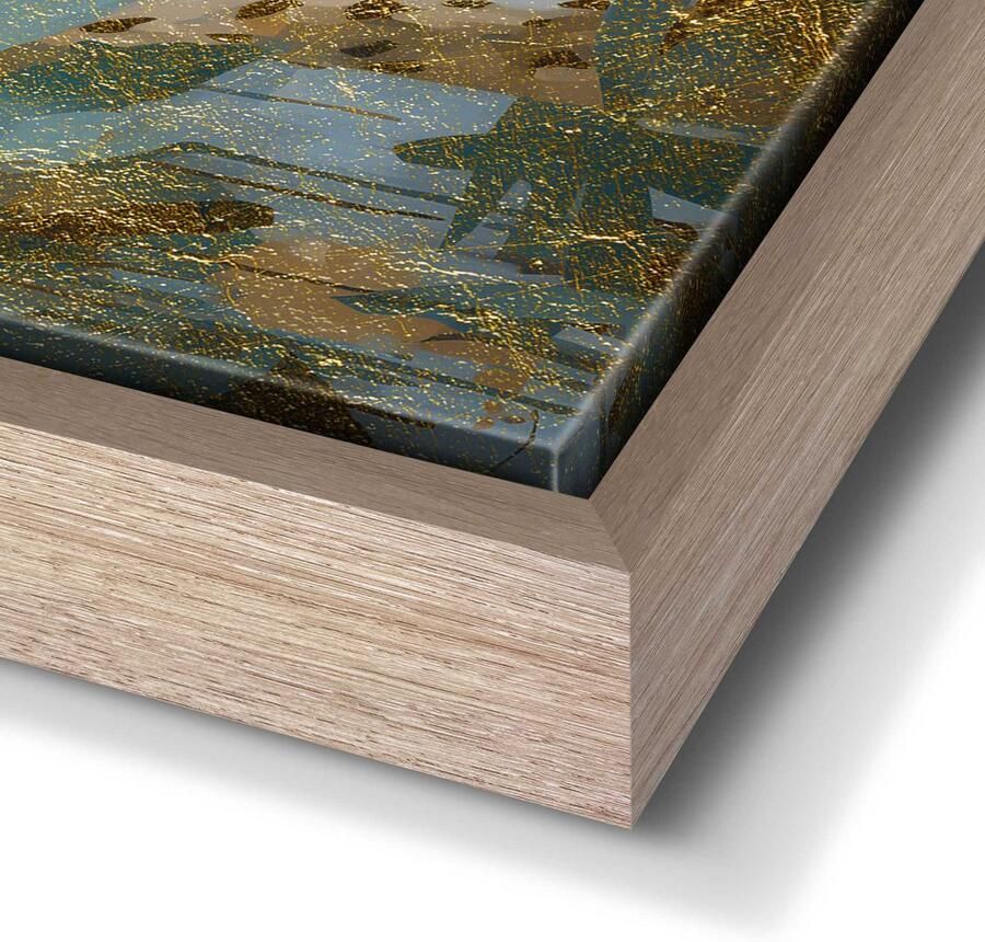 Reinders Golden Leopard Baklijst Schilderij 118x70cm Hout