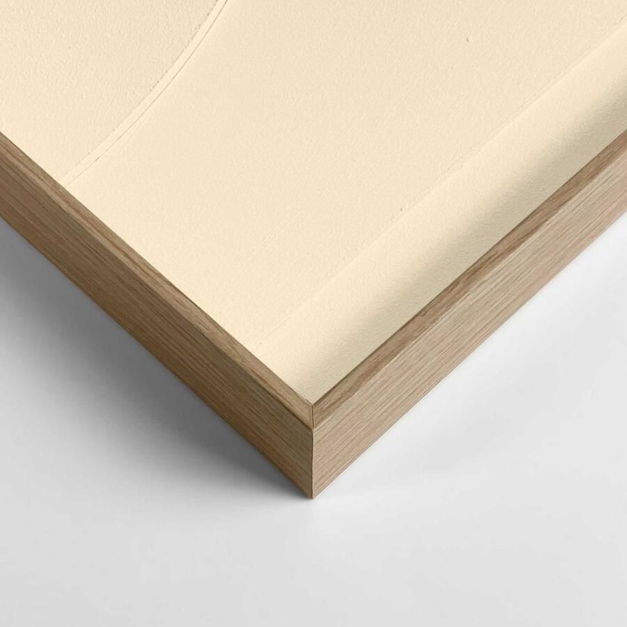 Reinders Mars Sand Beige Relief Art Schilderij 70x50cm Hout