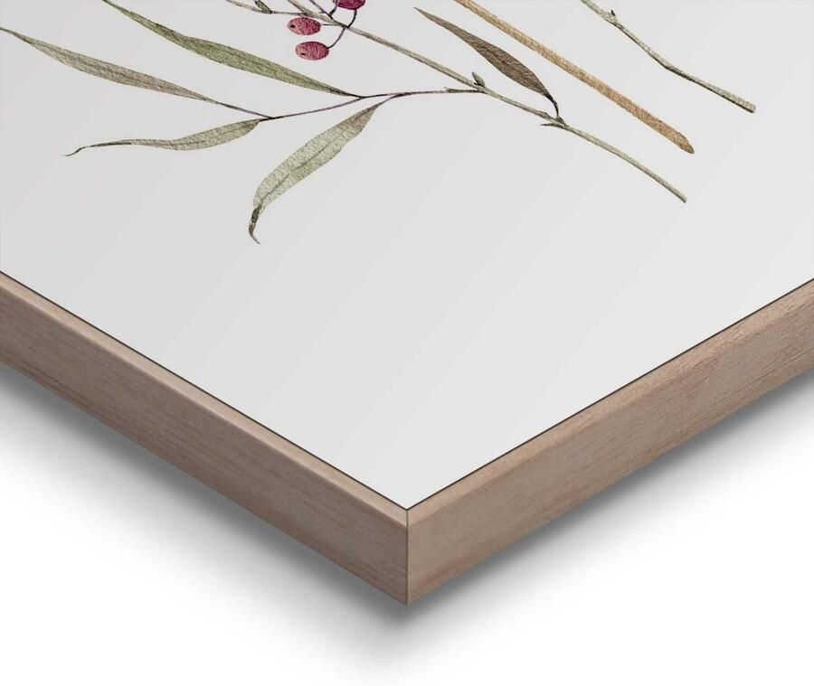 Reinders! Artprint met lijst Aqua Flowers