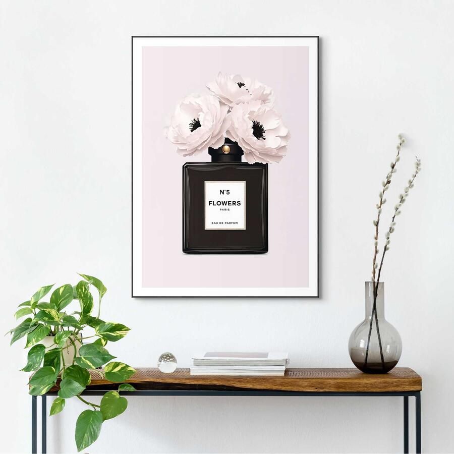 Reinders Floral Essence Schilderij 70x50cm Zwart - Foto 4