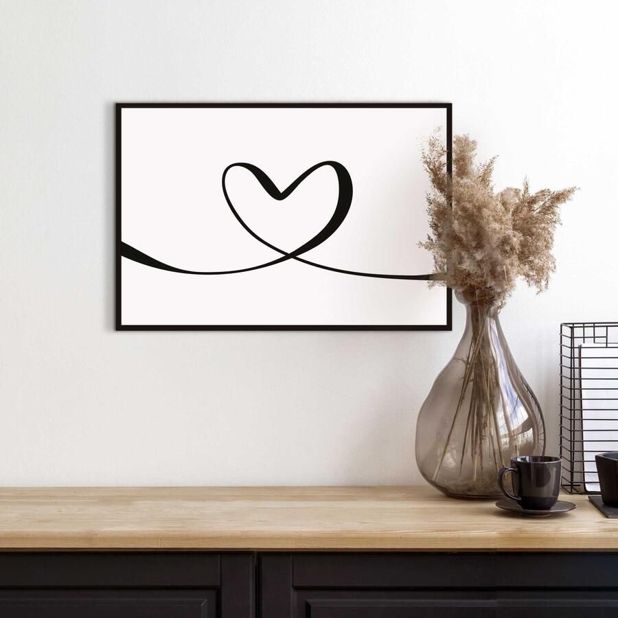 Reinders! Artprint met lijst Heart Lines - Foto 4