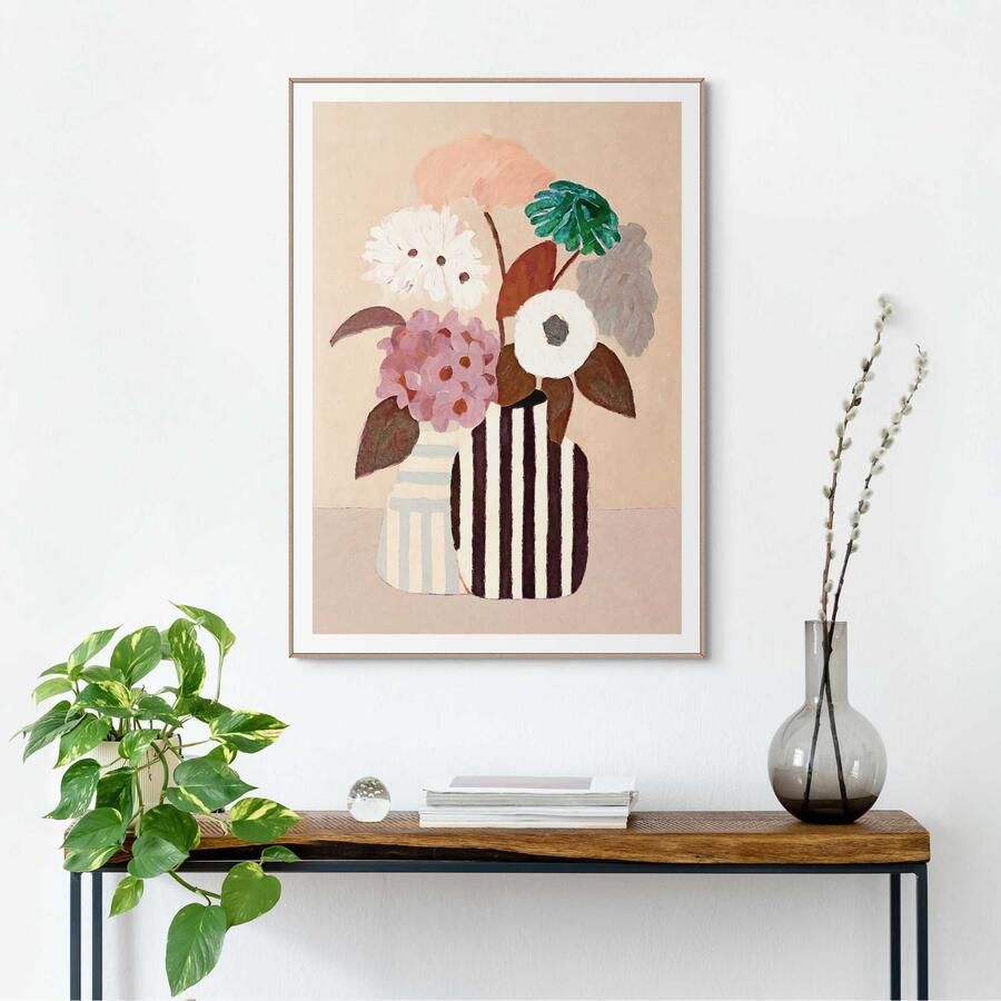 Reinders Autumn Flowers Schilderij 70x50cm Hout - Foto 4