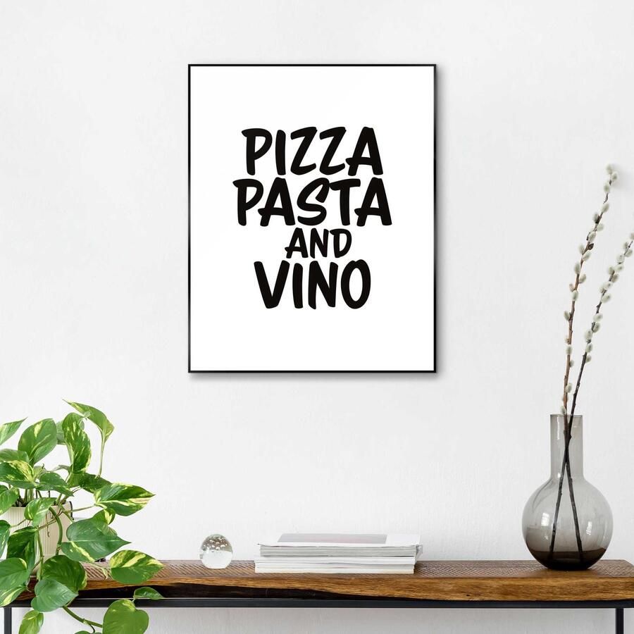 Reinders! Artprint met lijst Pizza Pasta and Vino - Foto 4