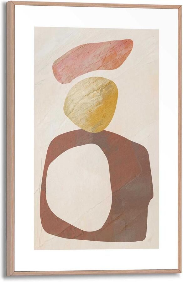 Reinders! Artprint met lijst Watercoloured Stones - Foto 3