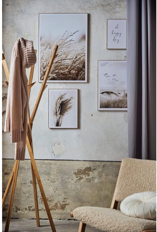 Reinders! Artprint Mooie dag Happy day kraanvogels strand droogbloem (5-delig) - Foto 4