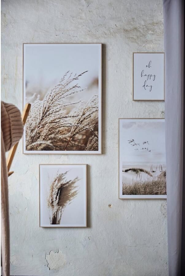 Reinders! Artprint Mooie dag Happy day kraanvogels strand droogbloem (5-delig) - Foto 5