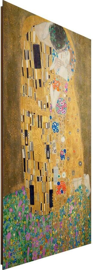 Reinders! Artprint op hout Decoratief paneel 60x90 Gustav Klimt the kiss - Foto 6