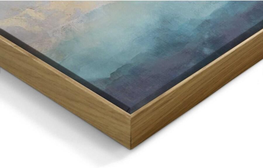 Reinders! Artprint op linnen Abstract blauw artprint op linnen