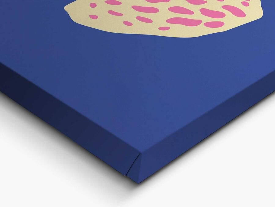 Reinders! Artprint op linnen Blue Pink Cat