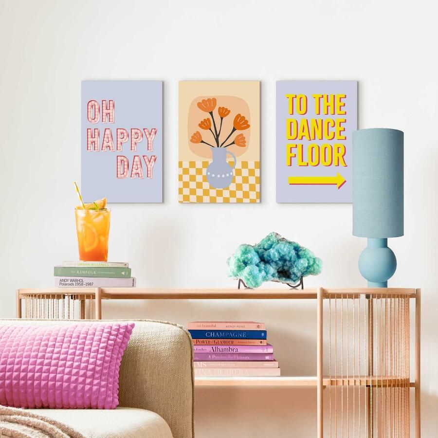 Reinders Happy Dances Canvas Schilderijen set 3x 30x20cm - Foto 5