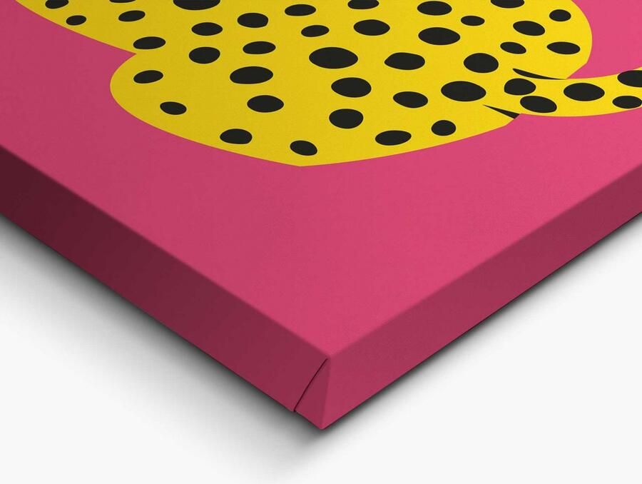 Reinders Oh La Leopard Pink Canvas Schilderijen set 2x 30x20cm - Foto 2