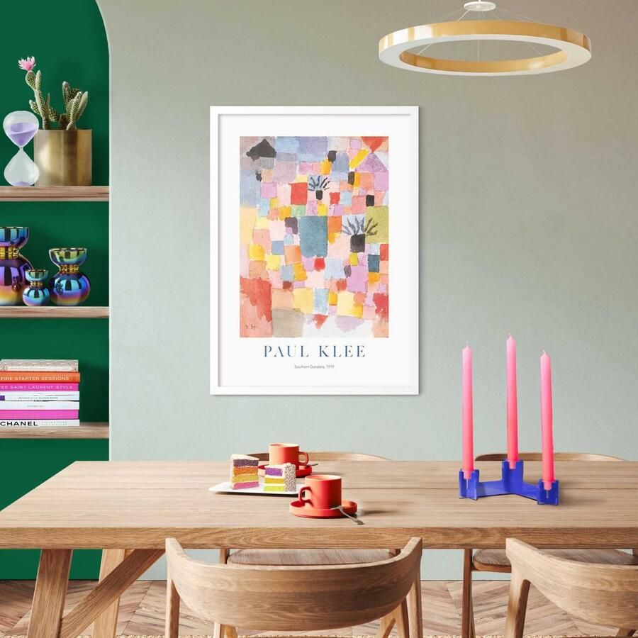 Reinders Paul Klee Southern Gardens Schilderij 70x50cm Wit