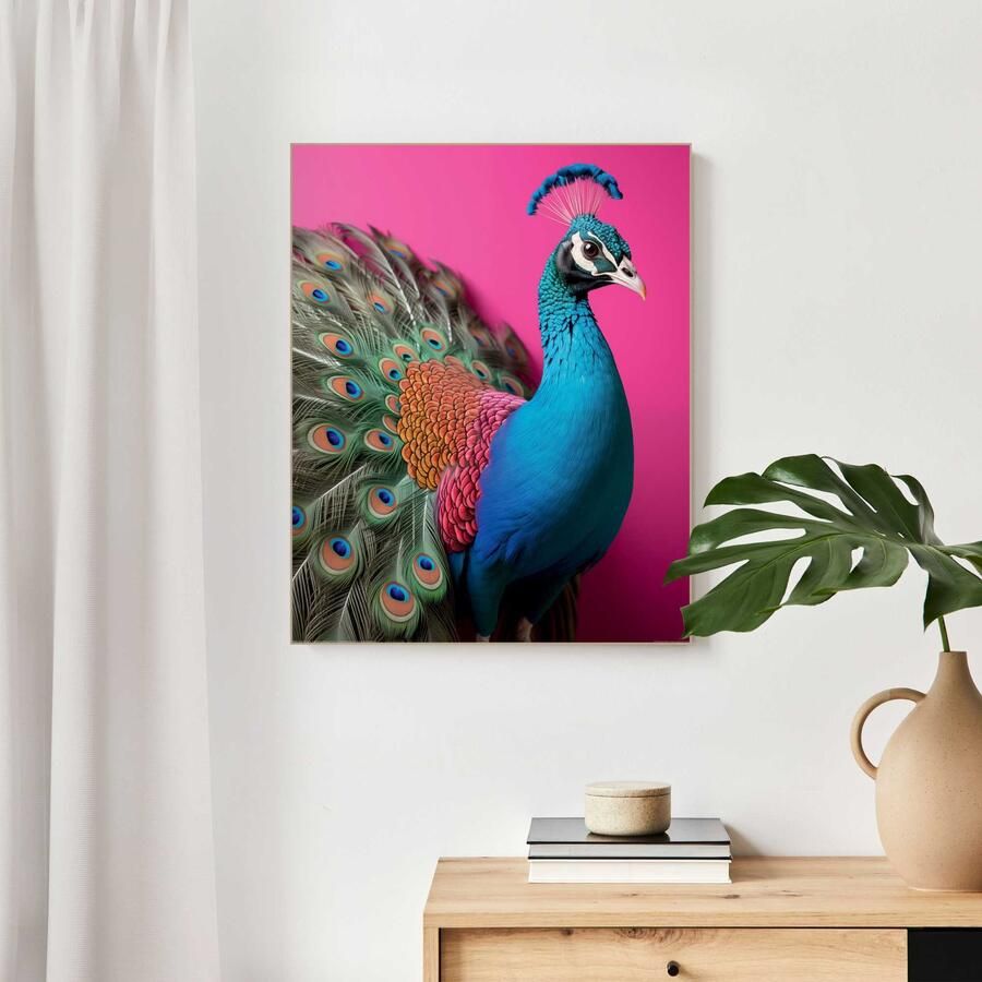 Reinders! Artprint Pink peacock - Foto 4