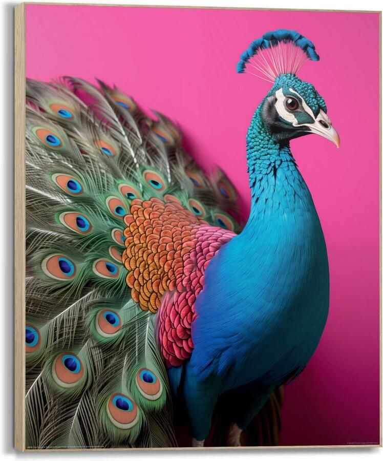 Reinders! Artprint Pink peacock - Foto 2