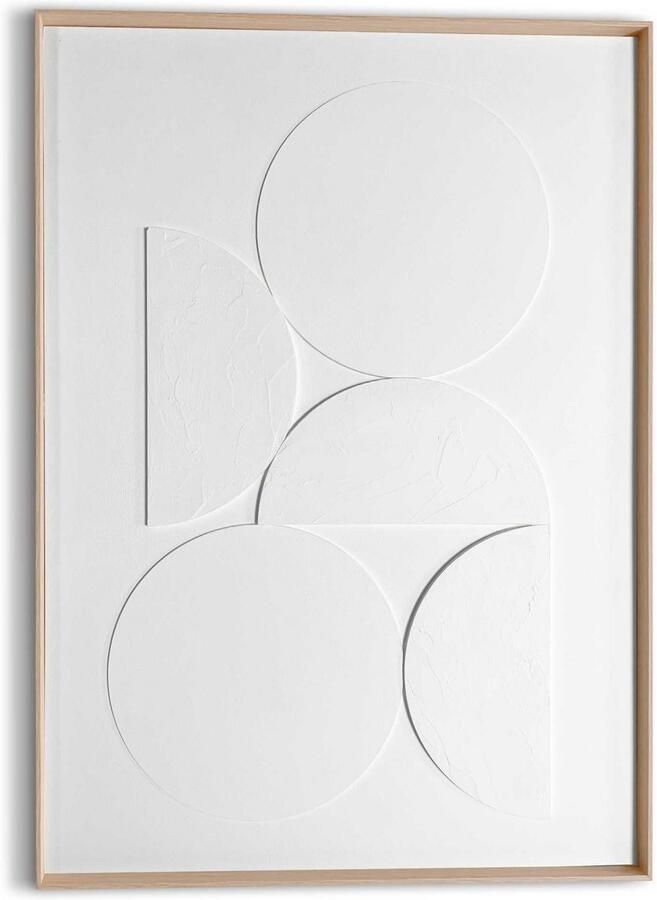 Reinders Planets White Relief Art Schilderij 70x50cm Hout - Foto 3
