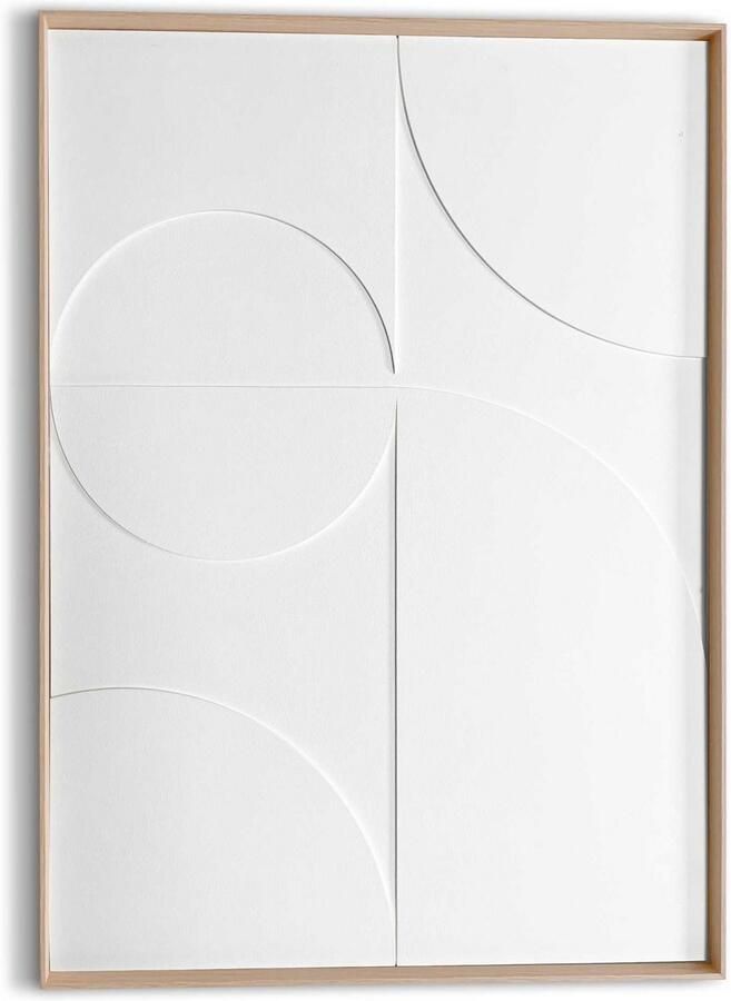 Reinders Playing White Relief Art Schilderij 70x50cm Hout - Foto 3