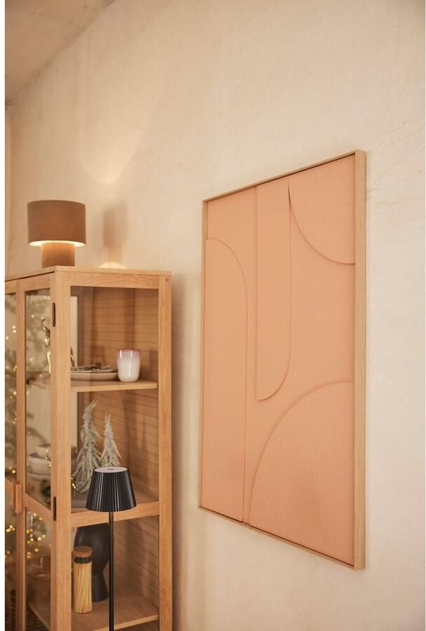 Reinders Saturn Terra Pink Relief Art Schilderij 70x50cm Hout - Foto 5