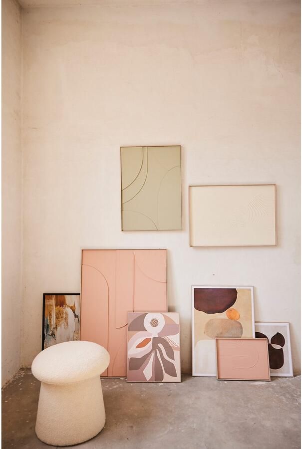 Reinders Saturn Terra Pink Relief Art Schilderij 70x50cm Hout - Foto 7